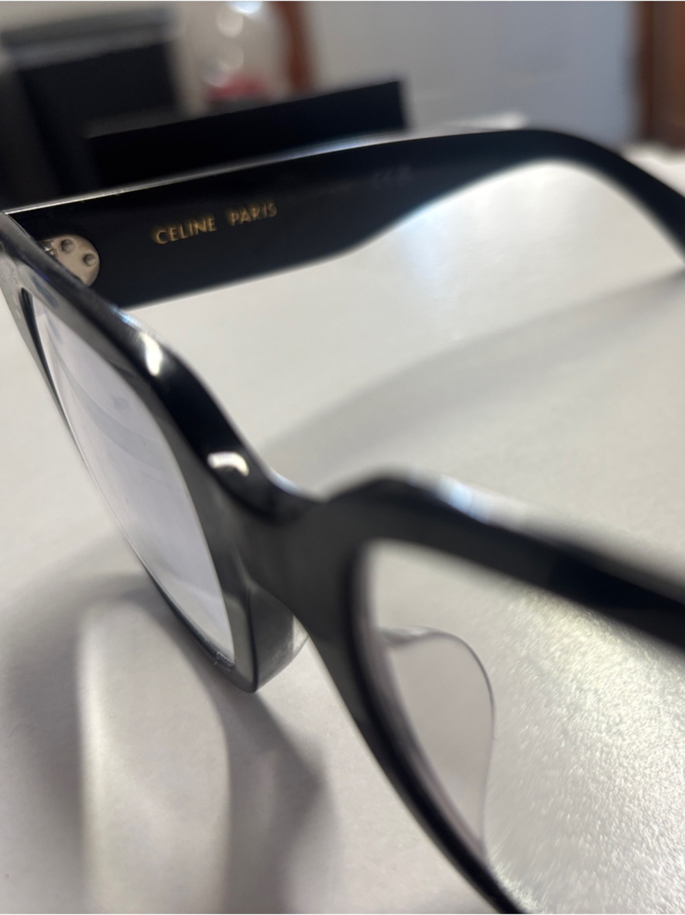 Celine of Paris -  Black Acetate Sunglasses